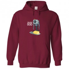 Oh My God Robot Classic Unisex Kids and Adults Pullover Hoodie For Animated Sitcom TV Shows